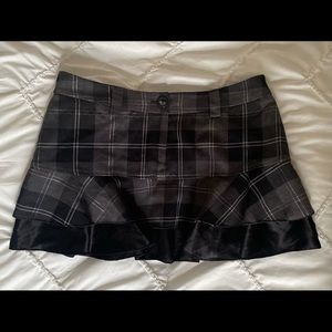 Vintage Gothic MKM Designs Checkered Mini Skirt